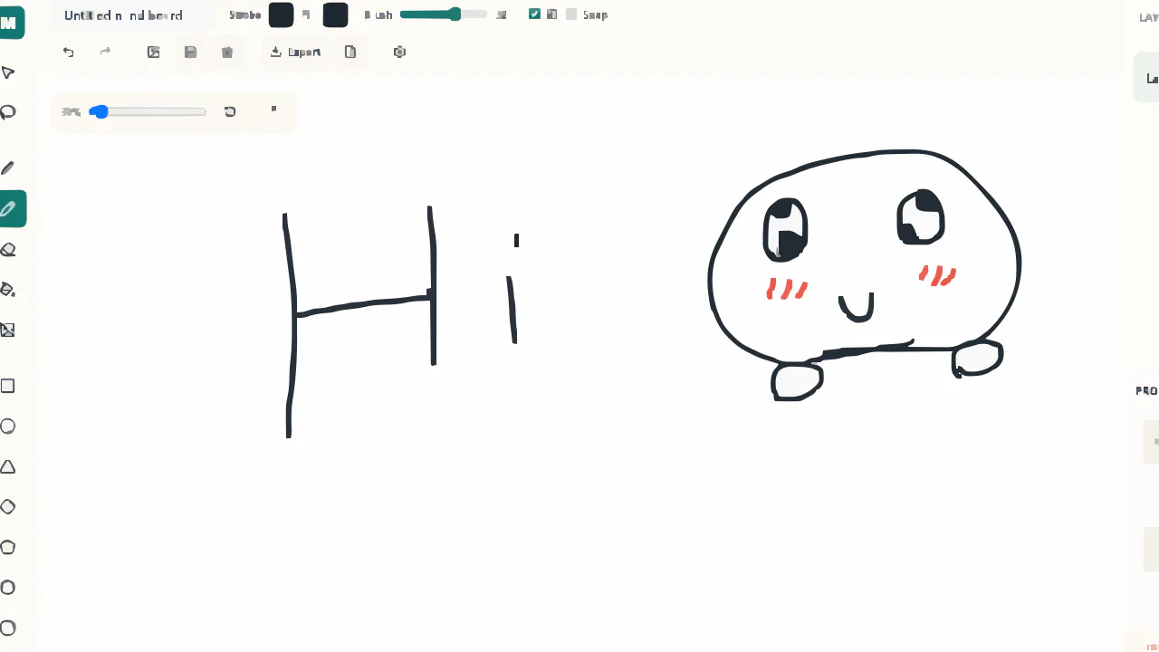 ภาพตัวอย่างแอปวาดภาพ Mind-Paint